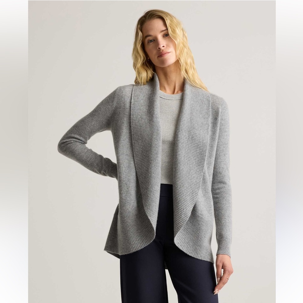 Quince Light Gray Women's Cardigan